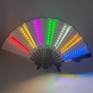 33Cm LED Cổ Điển Âm Nhạc Truyền Thống Thiên Thần Tre Tay Fan Cho Khiêu Vũ Giảng Dạy Và Đào Tạo Hiệu Quả Tùy Chỉnh Màu Sắc Và Logo - Product Image 6