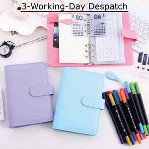 Sistema de Planificación de Ahorro de Dinero de Bolsillo A6, 6 Anillas, Sobres para Efectivo, 11 Colores, Agenda Espiral de Negocios, Listo para Usar - Product Image 5