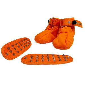 Chaussure de retenue en coton pour adulte avec semelles à rivets, système de verrouillage magnétique pour BDSM et <span class=keywords><strong>ABDL</strong></span>, avec 2 verrous magnétiques en plastique et 1 clé - Product Image 4