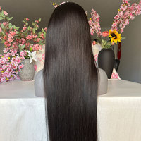 Peluca de Cabello Humano Virgen Indio con Cierre de Encaje HD, Cutícula Alineada, 100% Sin Pegamento, Peluca de Cabello Humano con Cierre de Encaje HD 5x5 para Mujeres