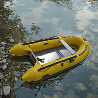 2025 nouveau bateau de pêche gonflable en aluminium PVC avec certificat CE 15 HP 3 + 1 chambres à air capacité 6 personnes stable et léger