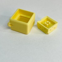 2026 New Coo Wholesale Custom 3d Printed Cheese Button Press Fidget Keyboard Keychain Click Sound Keycap Keychain