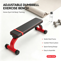 Banco de Ejercicios Ajustable de Alta Resistencia para Mancuernas, Capacidad de Carga de 300 kg, Estructura de Acero Estable, para Entrenamiento Muscular, Uso Doméstico y Comercial