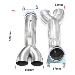 Tubos de escape de coche SYPES para <span class=keywords><strong>Mercedes</strong></span> Benz GLC <span class=keywords><strong>53</strong></span> GLE 350 450 GLS Upgrade <span class=keywords><strong>AMG</strong></span> 63 puntas de escape de acero inoxidable puntas de silenciador cuádruple - Product Image 5