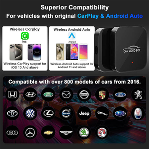 Boîte CarPlay sans fil 3 en 1 avec double WiFi, 4+32 Go, adaptateur de voiture, streaming YouTube, Netflix, TikTok, vidéo Android, boîte AI pour véhicules - Product Image 6