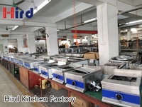 Kompor Gas Komersial Stainless Steel 2 Tungku untuk Dapur dan Meja Restoran Kapasitas 8L Daya 2500W