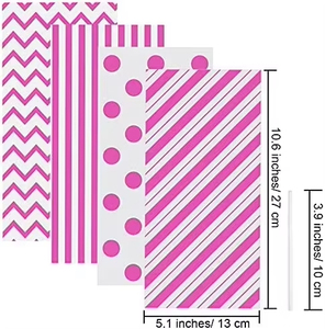 Sacs en plastique OPP de 6 x 12 pouces avec attaches torsadées, sacs en cellophane pour friandises, sacs à bonbons pour boulangerie, biscuits - Product Image 3