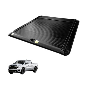 KQD Best-seller Dodge Ram 1500 – Couvre-benne rétractable manuel en alliage d'aluminium étanche avec verrous rotatifs pour benne arrière - Product Image 1