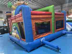 Nouveau design 5x5.5x3.5m maison de rebond gonflable château de tortue sautant avec toboggan accessoire de ventilateur de tente en PVC - Product Image 5