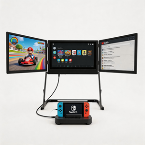 Estensore Schermo per Laptop Triplo da 16 Pollici 2.5K, Display Portatile Triplo con Luminosità 480cd/m² per Lavoro Multi-task in Ufficio - Product Image 1