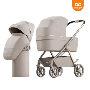 Poussettes bébé 2 en 1 personnalisées Système de voyage Poussettes bébé légères Poussette bébé 0-3 ans