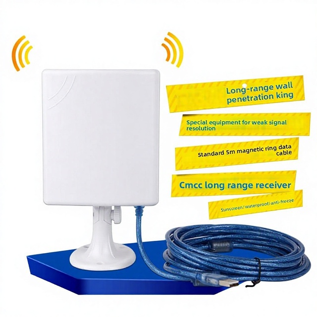 USB High Power 3070 Wireless Network Card IEE802.11N 5m Coverage CMCC Desktop WiFi Signal Amplifier