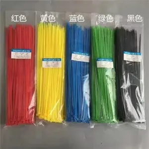 China Factory Nylon 66 Pa 66 Material Cable Tie Plastic Supplier Cable Clamp Strap Wraps 7.6*380mm Zip Ties