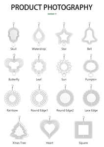 Prosub - Placas de Aluminio para Sublimación de Doble Cara de 10 Pulgadas, en Forma de Espiral, para Decoración de Jardín, Adornos para Exteriores - Product Image 6