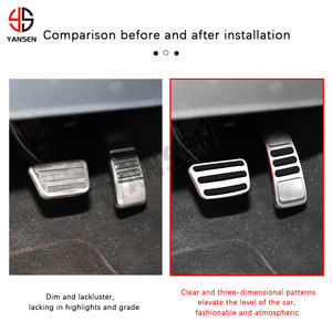 Pedal de freno de coche, acelerador, reposapiés de Gas, cubierta de almohadilla para Ford New <span class=keywords><strong>Fiesta</strong></span> MK7 2008 2009 2010 2011 2012 2013, accesorios - Product Image 3