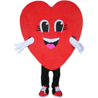 Costume de mascotte en peluche personnalisé de haute qualité pour adultes, personnage de dessin animé, cœur chaud, pour la Saint-Valentin - Marque Blue Sky