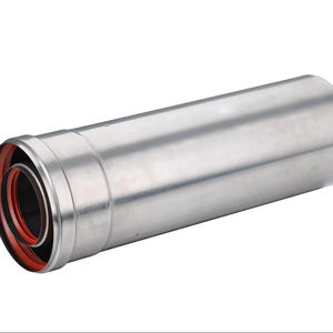 Tuyau d'échappement flexible coaxial en acier inoxydable 304 pour chaudière à gaz 500mm-1000mm, accessoires de cheminée, design graphique - Product Image 1