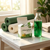 Bâtonnets de Chlorophylle Portables Saveur Melon Sucré Végétalien Poudre Super Aliment Vert Sans Conservateurs Vitalité Naturelle Digestion Adulte