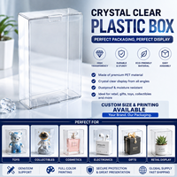 Boîte en plastique PET transparente personnalisée, emballage pliable transparent avec impression, boîtes de présentation OEM pour jouets, cosmétiques, cadeaux