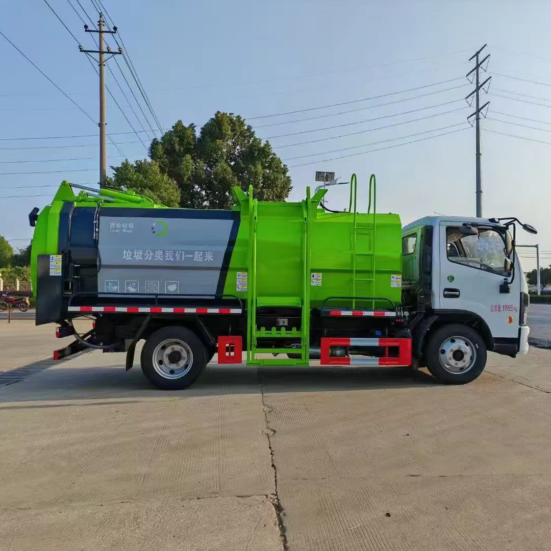 Dongfeng 10 Cbm Kitchen Garbage Truck Garbage Trucks for Sale