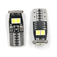 CAR-REFINE T10 Luz LED para Auto W5W 194 194 168 C5W, Sin Errores, Canbus, 12V, 6SMD 2835, Luces Interiores para Autos
