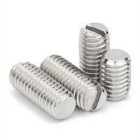Vis à tête fraisée sans tête en acier inoxydable GB73 304, jeu de vis à tête fendue, M1.2 M1.4 M1.6 M2 M2.5 M3 M4 M5 M6 M8 métrique