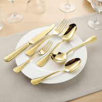 Acier inoxydable martelé de luxe moderne, neuf, 18/10 (304) # Ensemble de couverts de mariage, finition miroir, passe au lave-vaisselle, couteau et cuillère