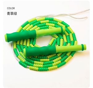 เชือกกระโดดลูกปัดอ่อนสำหรับผู้หญิงผู้ชายเด็กเชือกกระโดดแบ่ง9.2ฟุตปรับความยาวได้เชือกกระโดดสำหรับผู้หญิง - Product Image 6