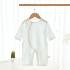 Pelele de Verano para Bebé, Fino, de Algodón Puro, Ropa para Recién Nacido, Pijama para Aire Acondicionado, Mono para Bebé Niña, Traje para Gatear - Product Image 1