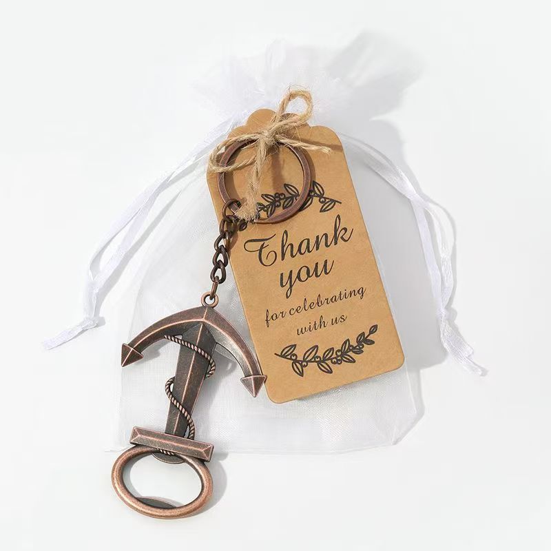 Fancy Metal Crafts Boat Anchor Bottle Opener for Wedding Birthday or Holiday Party Favors Guests Souvenir Gift