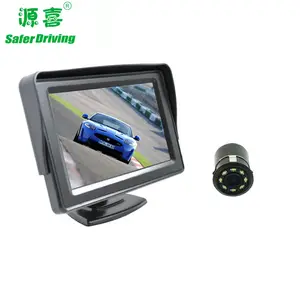 Car Monitor Car Radios with Reverse Camera Plate Infrared Car Reversing Camera Hd 4 3 Inch DC 12V Universal IP 67 Truck Monitor