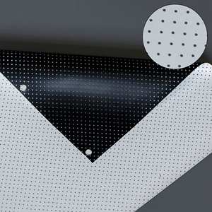 Écran de projection de cinéma maison à cadre fixe de 92 à 250 pouces Écran de projection de cinéma vidéo transparent à son perforé blanc Ultra HD - Product Image 2