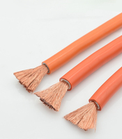 Hochwertiges weiches XLPE Orange Schwarz 16 mm2 25 mm2 35 mm2 50 mm2 70 mm2 Super flexibles Schweiß kabel DC-Kabel Batterie kabel