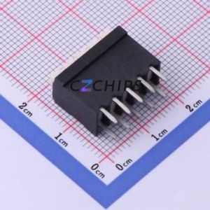 JL212V-35005B01 Spring Terminal Block Through hole Component (THT),P=3.5mm Connector 1x5P 3.5mm Black Through Hole - Product Image 2