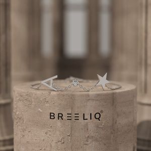 Pulsera de Oro Blanco Personalizada con Inicial y Estrella para Mujer, Delicada Cadena con Dije de Letra A y Estrella, Joyería, Regalo Personalizado - Product Image 4