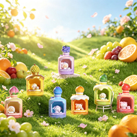 Zoete Wensfles Mini Licht Mystery Blind Box Schattig Dierenfiguurtje Binnenin Kleurrijk Fruitthema Lamp Ornament Decoratie