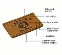 Écusson Cœur en Similicuir 3D Personnalisé DIY, Grande Étiquette de Chapeau en Cuir PU avec Logo en Relief, Badge en Cuir à Coudre pour Casquettes de Baseball
