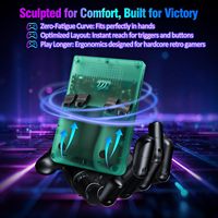 Consola Portátil Retro R36 Max 2, Pantalla IPS HD de 4.5 Pulgadas, Sistema Operativo Linux de Código Abierto, Más de 30 Emuladores, Joystick Arcade Portátil para Viajes, Regalo, Logotipo OEM