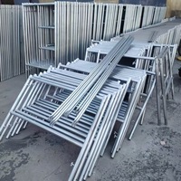 Échafaudage Cuplock pour bâtiments de grande hauteur, norme britannique, galvanisé à chaud, avec coupelles inférieures et supérieures, direct usine