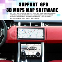 Navegador GPS para Auto de 12.3 Pulgadas para Land Rover Range Rover Sport L494 2013-2016, Panel Táctil AC, Reproductor Multimedia DVD