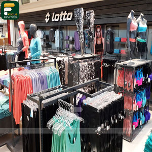 Étagère de présentation de vêtements de luxe, comptoir de vêtements, vitrine de vêtements, armoire en verre, mobilier commercial - Product Image 2