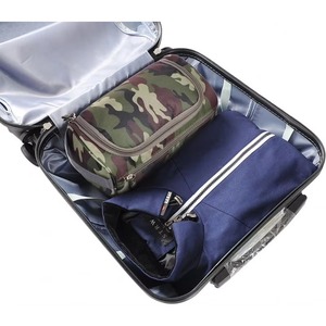 Bolsa de maquillaje grande, bolsa portátil para kit de afeitado, cielo estrellado abstracto azul, bolsa de aseo para viajes, gimnasio, camping - Product Image 4