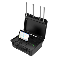 Détecteur de signal de drone FPV Greetwin Portable H1C 10 km DJI Autel, radar de détection omnidirectionnelle avec fonction de recherche de direction