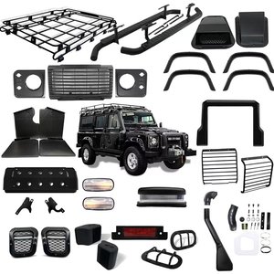 Tapis de voiture avec tapis de siège, tapis de console centrale, tapis de sol pour Defender 90&110 TDi300 TD5, antidérapant - Product Image 6