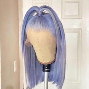 YesWigs Blue Blonde 613 parrucche corte colorate parrucca anteriore del merletto dei <span class=keywords><strong>capelli</strong></span> umani parrucca frontale del merletto Full Hd per le donne nere con i <span class=keywords><strong>capelli</strong></span> del bambino - Product Image 1