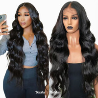 Perruques longues ondulées africaines pas chères en dentelle HD pour femmes, styles brésiliens et vietnamiens, bonne qualité pour femmes noires, vente en gros d'usine