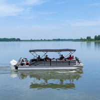 Bateau ponton de qualité commerciale pour excursions touristiques, opérations hôtelières, services de location et activités de charter