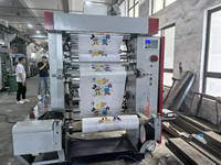 Machine d'impression flexographique 4 couleurs pour film de sacs shopping en PE à vitesse moyenne YT-41000