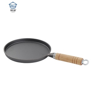 Sartén de hierro fundido tradicional china al por mayor <span class=keywords><strong>para</strong></span> cocinar bistec-sartén antiadherente sin recubrimiento de hierro fundido - Product Image 5
