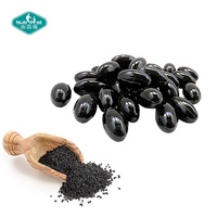 Gélules d'huile de nigelle pressée à froid avec étiquette personnalisée pour la croissance des cheveux et la santé de la peau